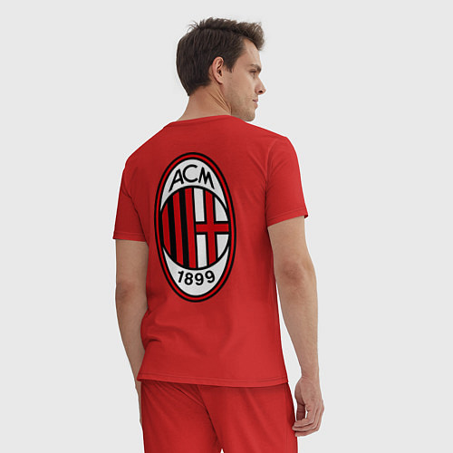 Мужская пижама Milan ACM / Красный – фото 4
