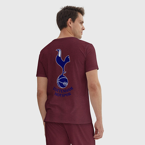 Мужская пижама Tottenham FC / Меланж-бордовый – фото 4