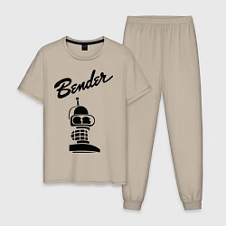 Мужская пижама Bender monochrome