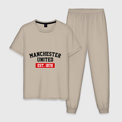 Мужская пижама FC Manchester United Est. 1878