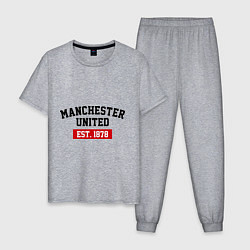 Мужская пижама FC Manchester United Est. 1878