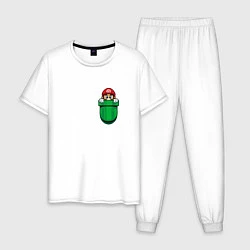 Мужская пижама Марио в кармане