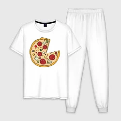Мужская пижама Пицца парная