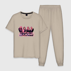 Мужская пижама Black Pink Band