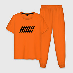 Пижама хлопковая мужская IKON, цвет: оранжевый