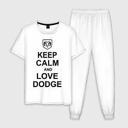 Мужская пижама Keep Calm & Love Dodge