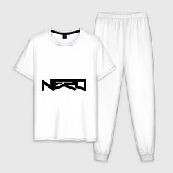 Пижама хлопковая мужская Nero, цвет: белый