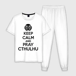 Мужская пижама Keep Calm & Pray Cthulhu