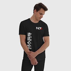 Пижама хлопковая мужская MASS EFFECT N7 цвета черный — фото 2