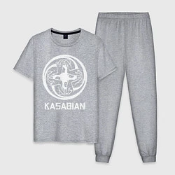 Пижама хлопковая мужская Kasabian: Symbol, цвет: меланж