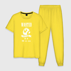 Пижама хлопковая мужская Wanted Spike, цвет: желтый