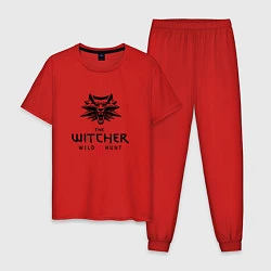 Пижама хлопковая мужская THE WITCHER 3:WILD HUNT, цвет: красный