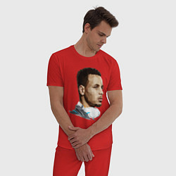 Пижама хлопковая мужская Стеф Карри, цвет: красный — фото 2
