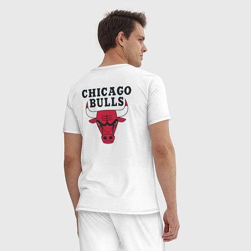 Мужская пижама CHICAGO BULLS НА СПИНЕ / Белый – фото 4