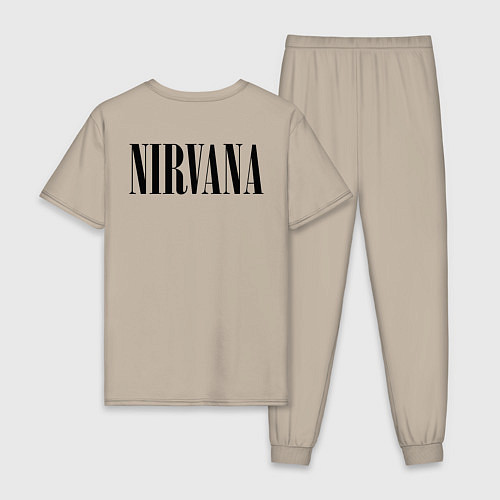 Мужская пижама NIRVANA на спине / Миндальный – фото 2