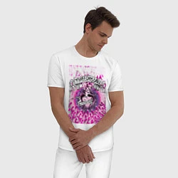 Пижама хлопковая мужская Three Days Grace art, цвет: белый — фото 2