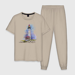 Мужская пижама Crisp Point Lighthouse