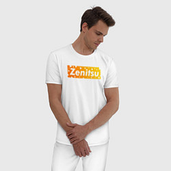Пижама хлопковая мужская ZENITSU, цвет: белый — фото 2