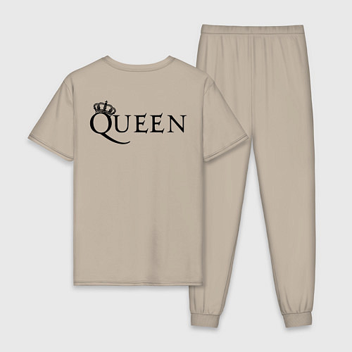 Мужская пижама Queen двусторонняя / Миндальный – фото 2