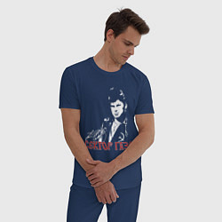 Пижама хлопковая мужская Сектор газа, цвет: тёмно-синий — фото 2