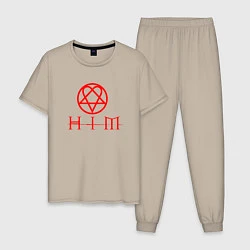 Мужская пижама HIM LOGO RED