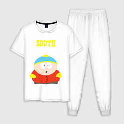 Пижама хлопковая мужская SOUTH PARK, цвет: белый