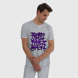Пижама хлопковая мужская GTA Tag BALLAS, цвет: меланж — фото 2