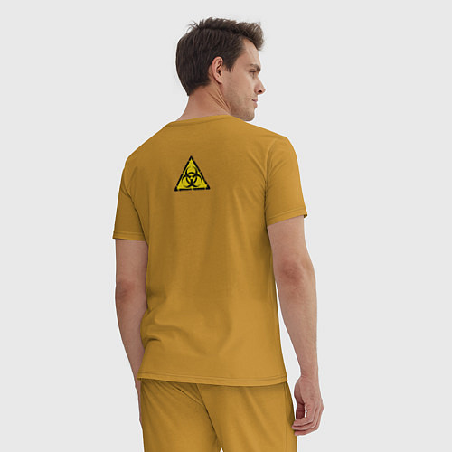 Мужская пижама Biohazard / Горчичный – фото 4