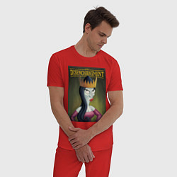 Пижама хлопковая мужская Disenchantment, цвет: красный — фото 2