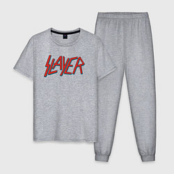 Пижама хлопковая мужская Slayer 27, цвет: меланж
