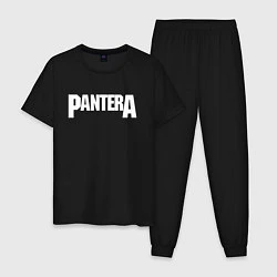 Пижама хлопковая мужская PANTERA, цвет: черный