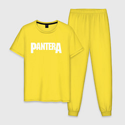 Пижама хлопковая мужская PANTERA, цвет: желтый