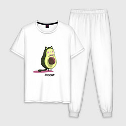 Мужская пижама Авокадо кот - авокот