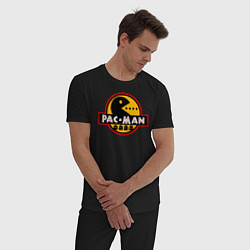 Пижама хлопковая мужская PAC-MAN, цвет: черный — фото 2