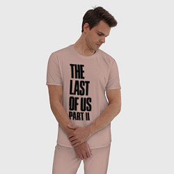 Пижама хлопковая мужская The Last Of Us PART 2, цвет: пыльно-розовый — фото 2