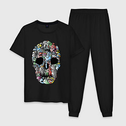 Мужская пижама Tosh Cool skull