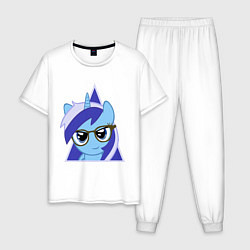 Пижама хлопковая мужская Trixie hipster, цвет: белый