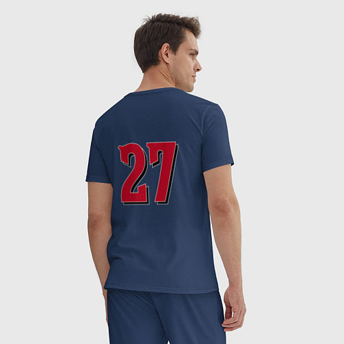 Мужская пижама Cincinnati reds - baseball team - talisman / Тёмно-синий – фото 4