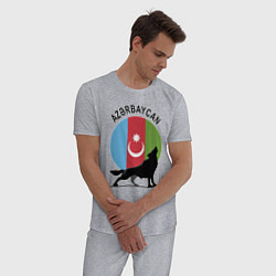 Пижама хлопковая мужская Азербайджан, цвет: меланж — фото 2