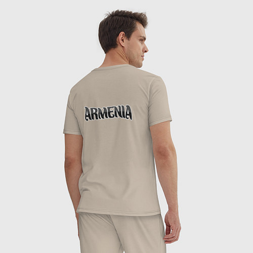 Мужская пижама Армения / Миндальный – фото 4