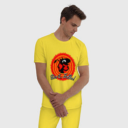 Пижама хлопковая мужская РАЗОЧАРОВАНИЕ ЛЮЦИ, цвет: желтый — фото 2