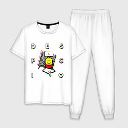 Пижама хлопковая мужская ROBLOX DESPACITO, цвет: белый