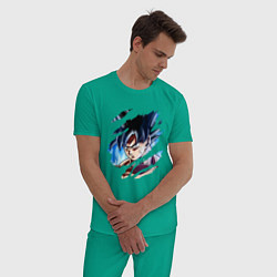 Пижама хлопковая мужская Dragon Ball, цвет: зеленый — фото 2