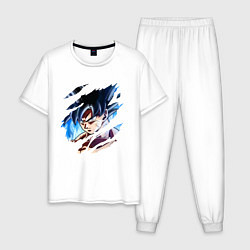 Пижама хлопковая мужская Dragon Ball, цвет: белый