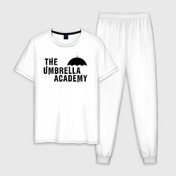 Пижама хлопковая мужская Umbrella academy, цвет: белый