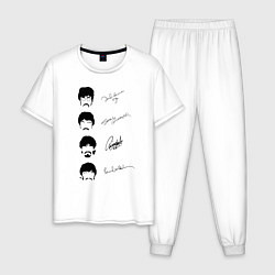 Мужская пижама The Beatles автографы
