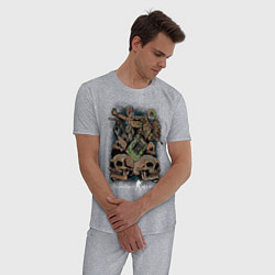 Пижама хлопковая мужская Counter Strike, цвет: меланж — фото 2