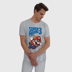 Пижама хлопковая мужская Mario 3, цвет: меланж — фото 2