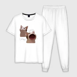 Мужская пижама Cat Pop - Мем
