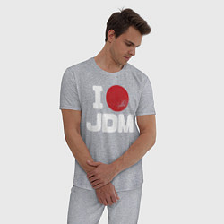 Пижама хлопковая мужская JDM, цвет: меланж — фото 2